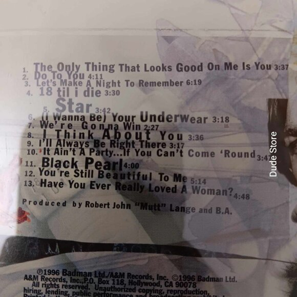 Bryan Adams - 18 Til I Die - 13 Songs - 1996 CD - Picture 4 of 4